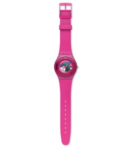 Zegarek Swatch PINK LACQUERED na pasku SUOP100