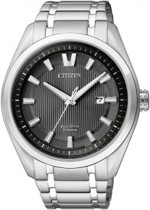Zegarek Citizen AW1240-57E męski na bransolecie Czarna Tarcza Eco-Drive Titanum