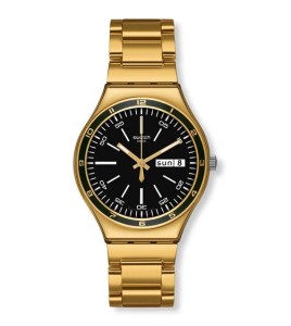 Zegarek Swatch CHARCOAL MEDAL YELLOW na bransolecie YGG705G
